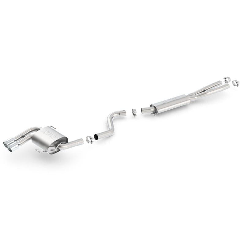 Borla 08-12 BMW 328i Sdm E90 2.0L RWD Dual Left Rear Exit Touring Cat-Back Exhaust-SR1 Performance