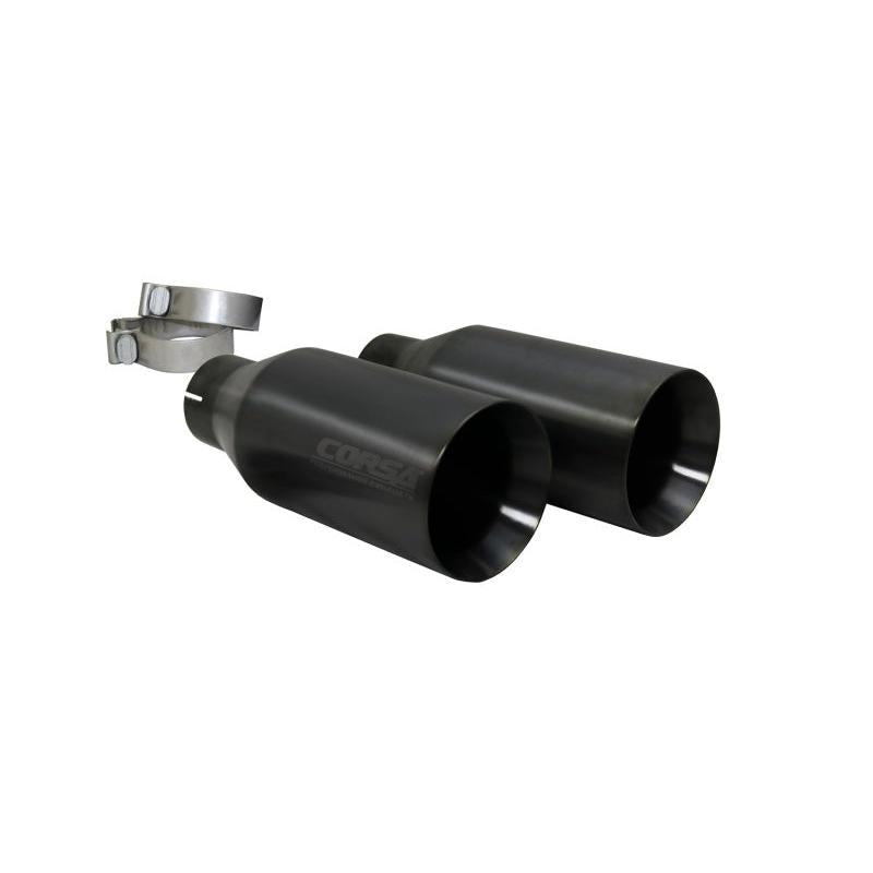 Corsa 2019-2024 Ram 1500 5.7L Crew Cab w/ 57in or 76in Bed Cat-Back Dual Rr Exit 5in Gun Metal Tips-SR1 Performance