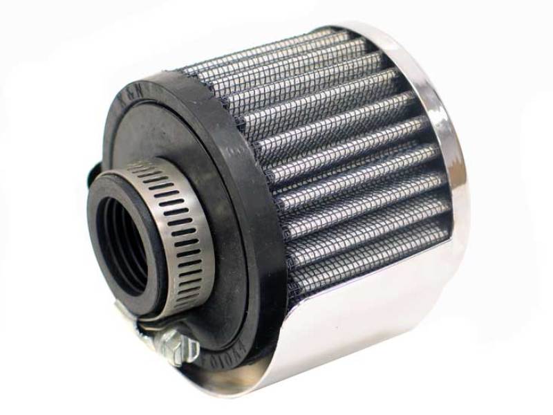 K&N 1in Flange ID x 3in OD x 2.5in Height Clamp On Crankcase Vent Filter-SR1 Performance