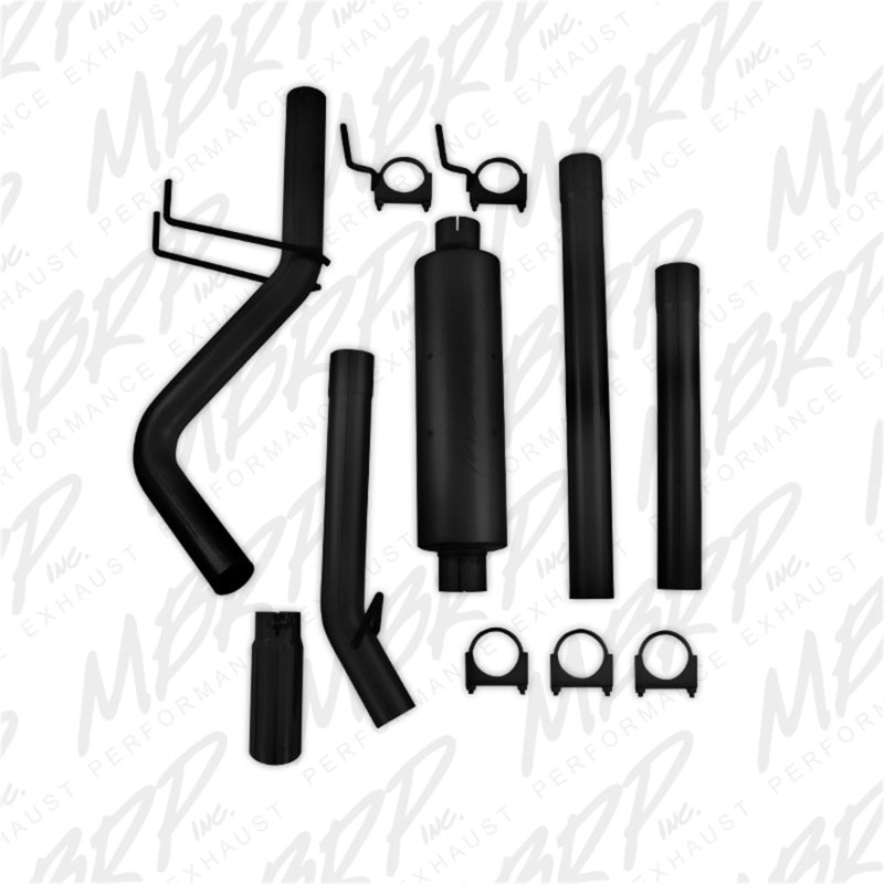 MBRP 09-14 Dodge Ram 1500 5.7L Cat-Back Single Side AL - Black-SR1 Performance