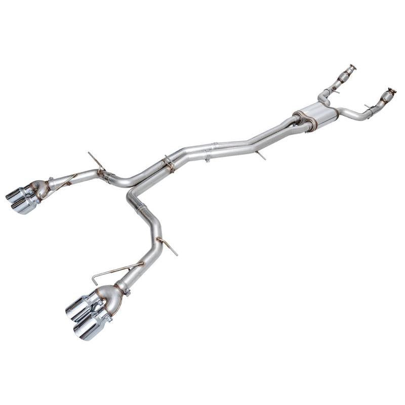 AWE Tuning 19-23 Audi C8 S6/S7 2.9T V6 AWD Track Edition Exhaust - Chrome Silver Tips-SR1 Performance