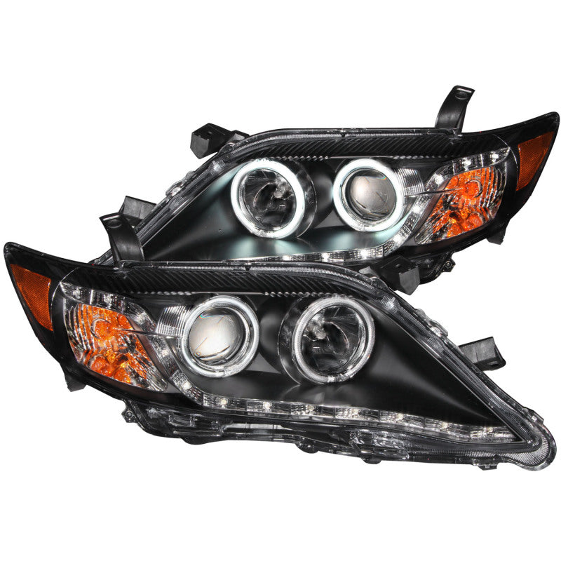 ANZO 2010-2011 Toyota Camry Projector Headlights w/ Halo Black (CCFL)-SR1 Performance