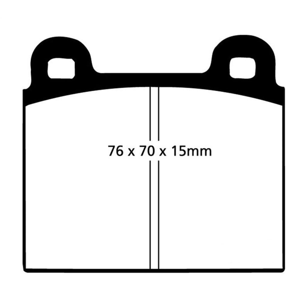 EBC Redstuff Ceramic Low Dust Front Brake Pads for Porsche 911 | Part No. DP3103C