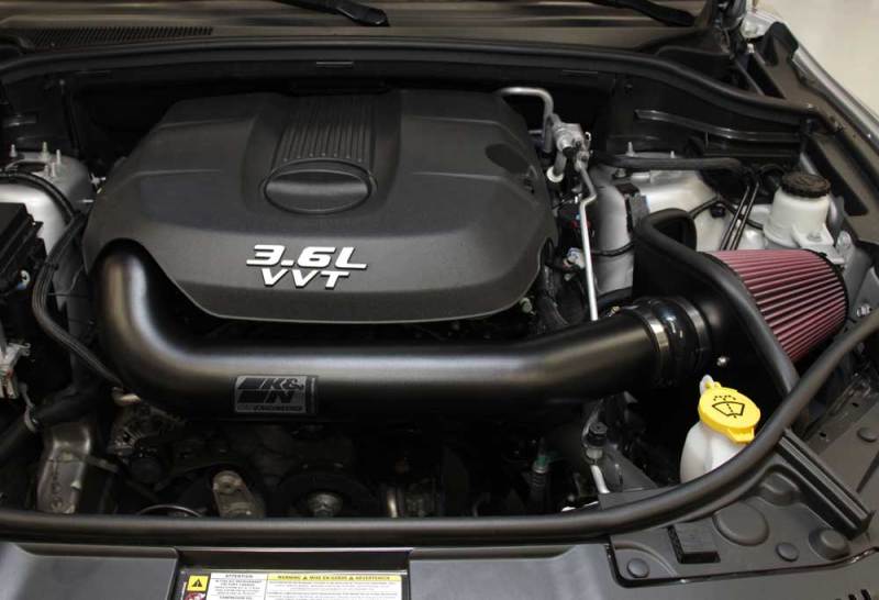 K&N High Flow Performance Intake Kit 11 Jeep Grand Cherokee 3.6L V6 / 11 Dodge Durango 3.6L V6-SR1 Performance