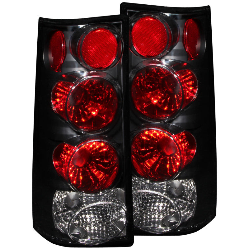 ANZO 1996-2002 Gmc Savana Taillights Black-SR1 Performance