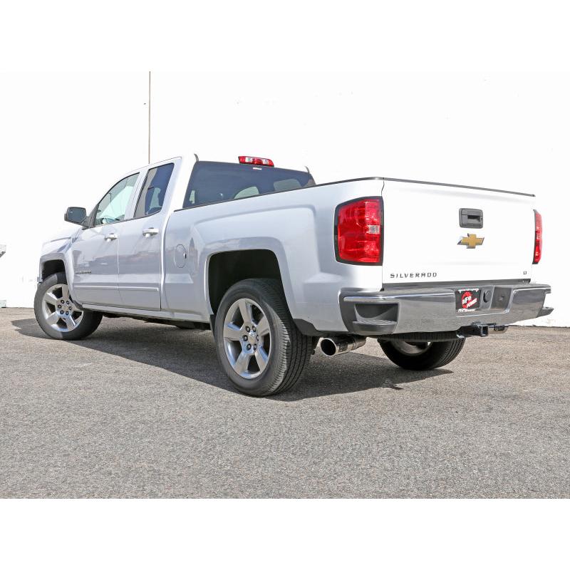 aFe Gemini XV 3in 304SS CB Exhaust w/ Cutout 14-19 GM Trucks 4.3/5.3L w/ Pol Tips - CrewCab/Extended-SR1 Performance