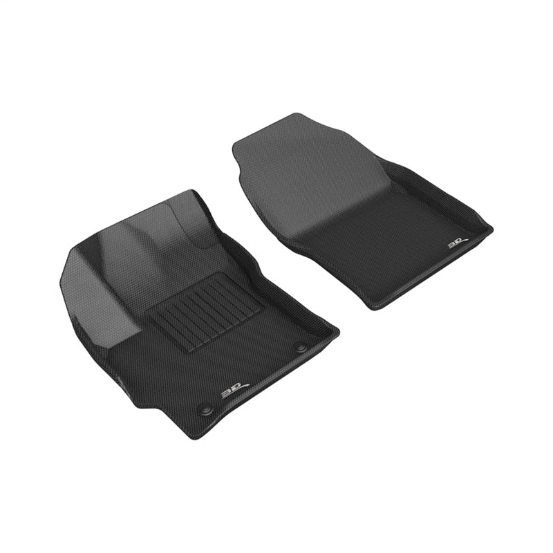 3D MAXider 22-23 Toyota Corolla Cross FWD Kagu Black Floor Mats - Row 1-SR1 Performance