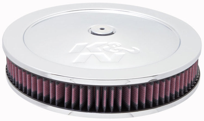 K&N 5 1/8in Flange 11in OD 3 1/4in Height w/ Vent Custom Air Cleaner Assembly-SR1 Performance