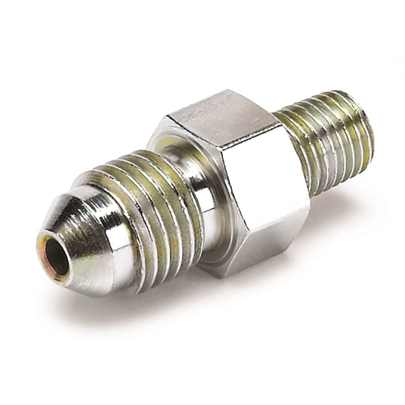 Autometer Fitting Adapter -4AN Male to 1/16in NPT Male for Ford Fuel Rail-SR1 Performance