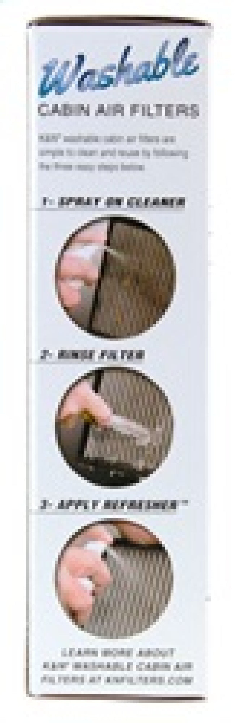 K&N Cabin Filter Cleaning Kit-SR1 Performance