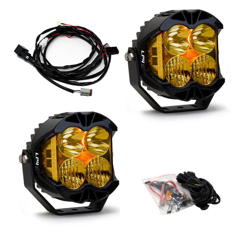 Baja Designs LP4 Pro Driving/Combo LED - Amber (Pair)-SR1 Performance