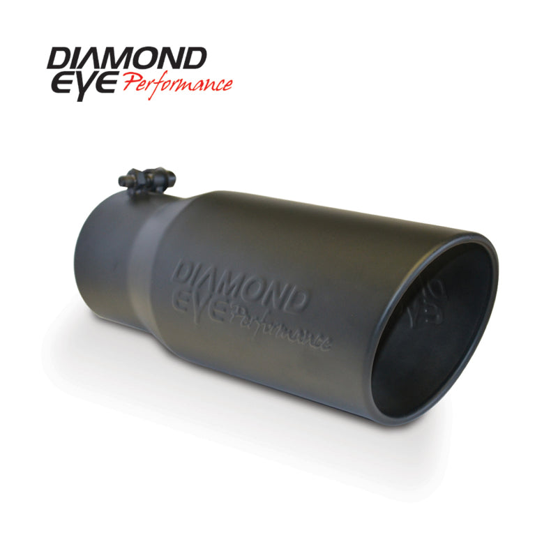 Diamond Eye TIP 4in-5inX12in BOLT-ON ROLLED ANGLE 15 ANGLE CUT DIAMOND EYE BLACK POWDERCOAT-SR1 Performance