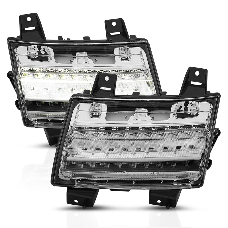 ANZO 18-19 Jeep Wrangler JL LED Chrome Clear w/ Sequential Signal-SR1 Performance