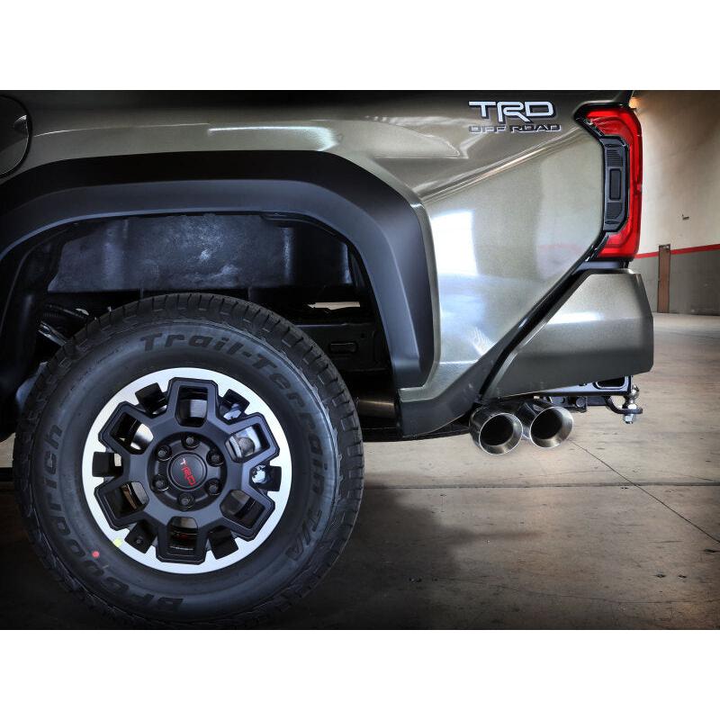 aFe 2024 Toyota Tacoma L4 2.4L Vulcan Series 2.5-3in 304 SS Steel Cat-Back Exhaust w/Polished Tips-SR1 Performance