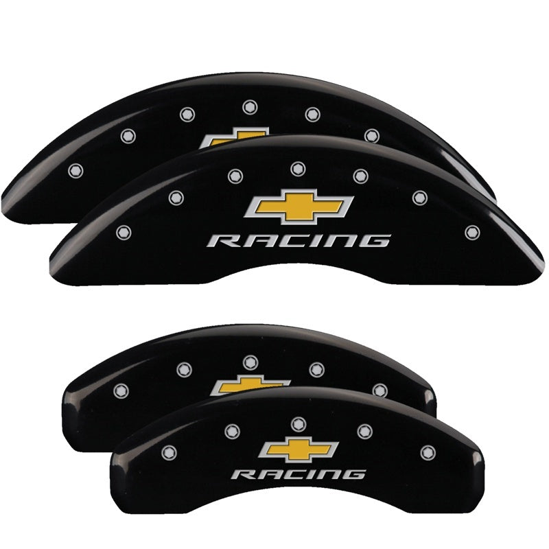 MGP 4 Caliper Covers Engraved Front & Rear MGP Black finish silver-SR1 Performance