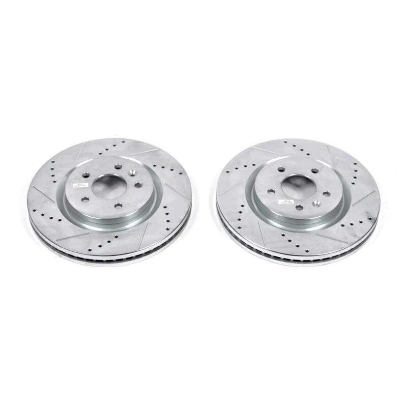 Power Stop 11-19 Ford Explorer Front Evolution Drilled & Slotted Rotors - Pair-SR1 Performance