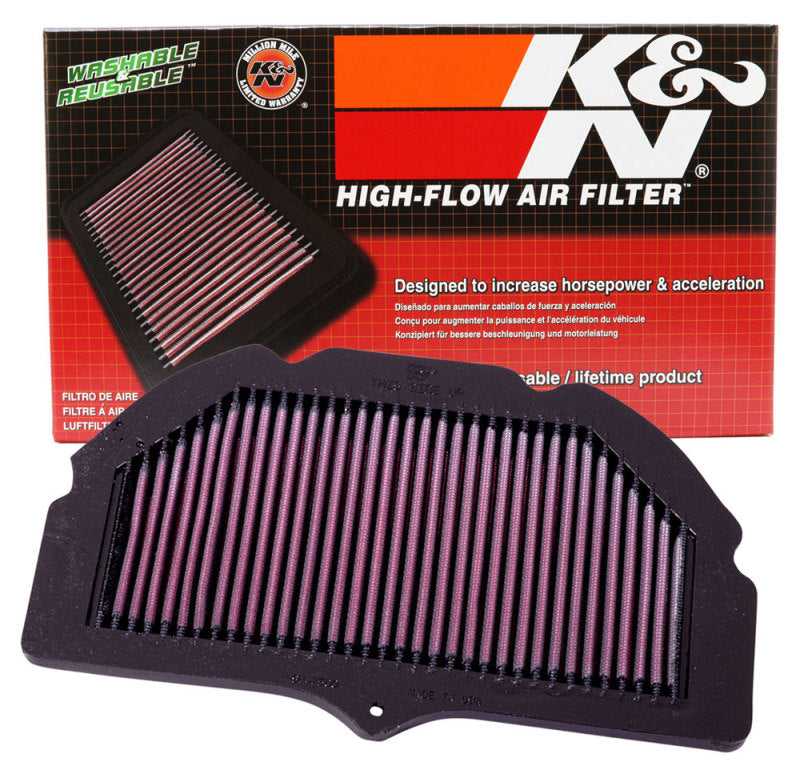 K&N 00-03 Suzuki GSXR6GSXR750 750 / 01-04 GSXR1000 1000 / 01-03 GSXR600 600 Replacement Air Filter-SR1 Performance