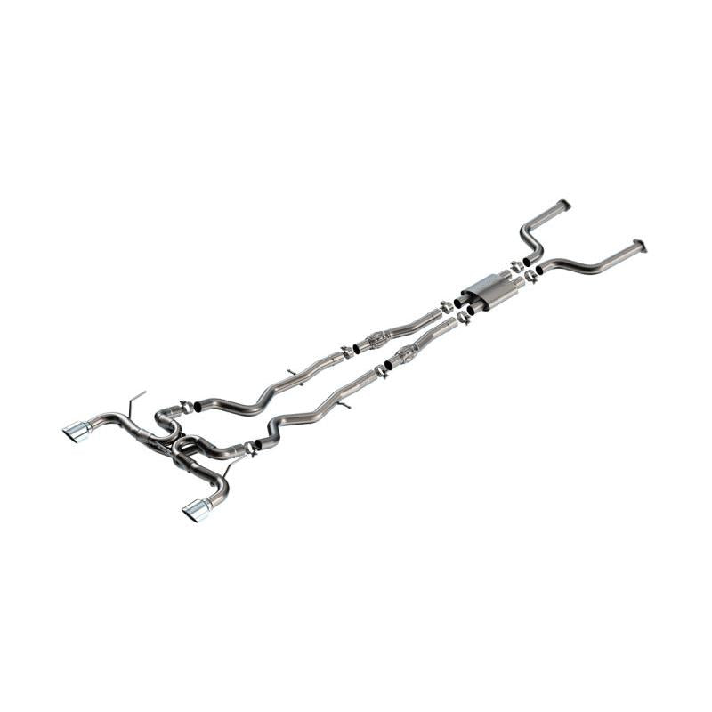 Borla 16-24 Infinity Q50 (Auto V6) ATAK Cat Back - 4.5in Chrome Tip-SR1 Performance