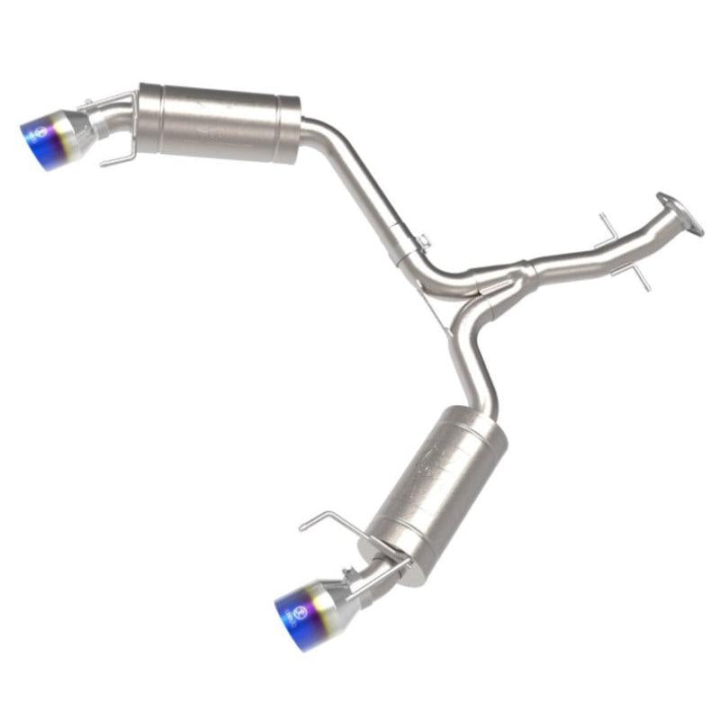 aFe POWER Takeda 06-13 Lexus IS250/IS350 SS Axle-Back Exhaust w/ Blue Flame Tips-SR1 Performance