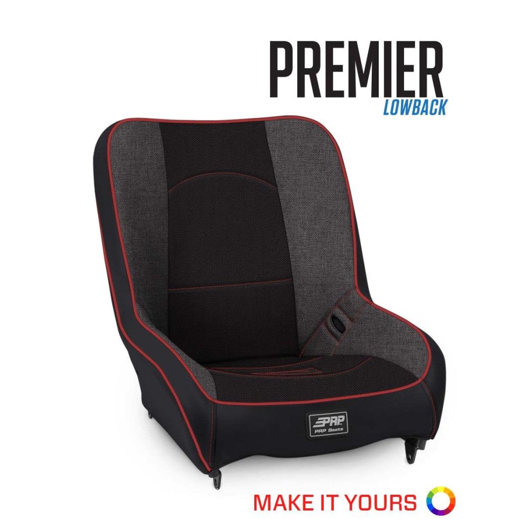 PRP Premier Low Back Suspension Seat - Extra Wide-SR1 Performance