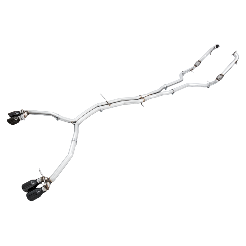AWE Tuning Audi B9 S5 Sportback Track Edition Exhaust - Non-Resonated (Black 102mm Tips)-SR1 Performance