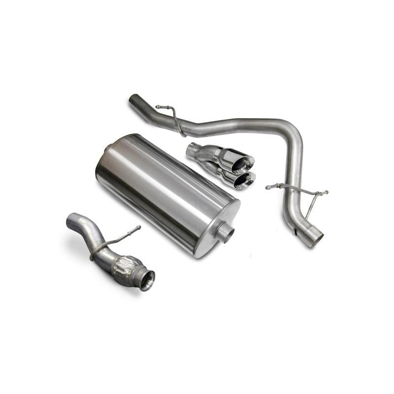 Corsa 2009-2014 Chevrolet Tahoe 5.3L V8 Polished Sport Cat-Back Exhaust-SR1 Performance