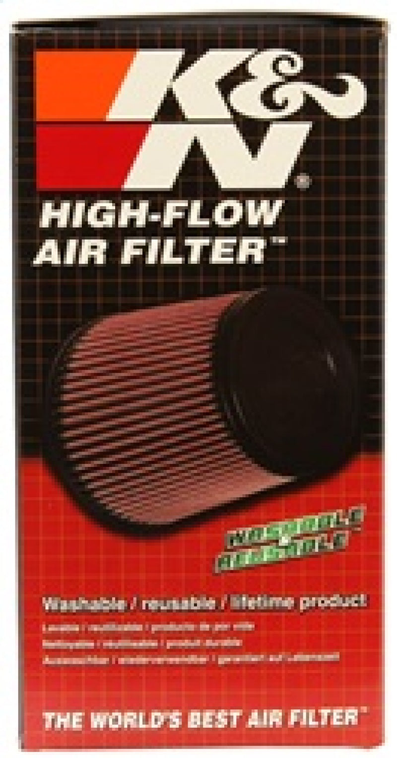 K&N Filter Universal Rubber Filter 2 7/16 inch 20 Degree Flange 3 3/4 inch OD 6 inch Height-SR1 Performance