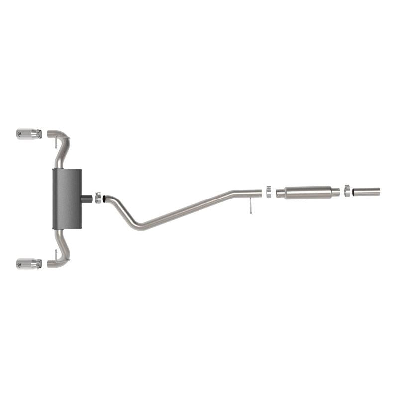 aFe Ford Bronco Sport 21-22 L3-1.5L (t)/L4-2.0L (t) Vulcan Cat-Back Exhaust System-Polished Tips-SR1 Performance