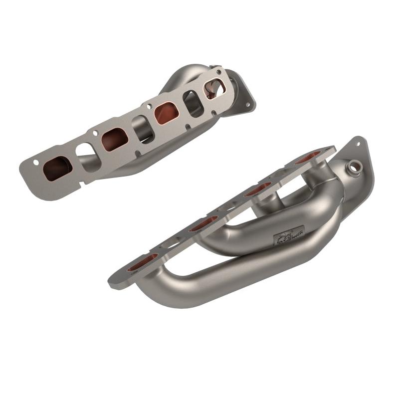 aFe Twisted Steel 2021+ Jeep Wrangler 392 JL 6.4L V8 Headers - Titanium Cerakote-SR1 Performance