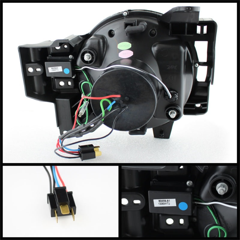 Spyder Toyota FJ Cruiser 07-14 Projector Halogen Model- 3D DRL LED Blk PRO-YD-TFJ07-3DDRL-BK-SR1 Performance