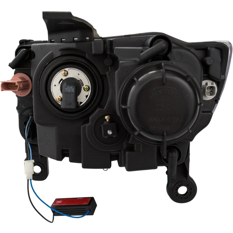 ANZO 2014-2015 Jeep Grand Cherokee Projector Headlights w/ Plank Style Design Black-SR1 Performance