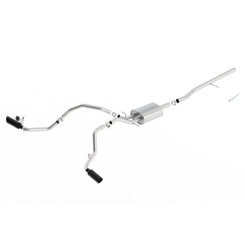 Borla 14-16 Chevrolet Silverado 1500 5.3L ATAK Catback Exhaust w/ Black Chrome Tips-SR1 Performance
