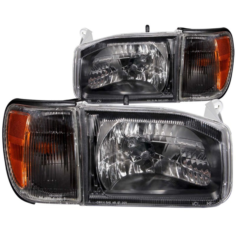 ANZO 1999-2004 Nissan Pathfinder Crystal Headlights Black-SR1 Performance