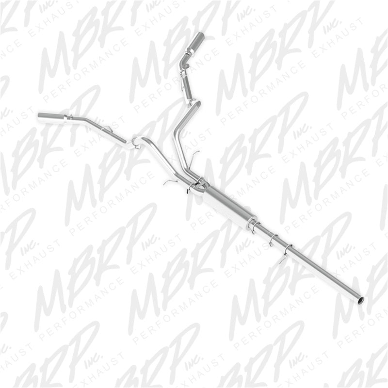 MBRP 14 Chevy/GMC 1500 Silverado/Sierra 4.3L V6/5.3L V8 Dual Split Side Alum 3in Cat Back Exhaust-SR1 Performance