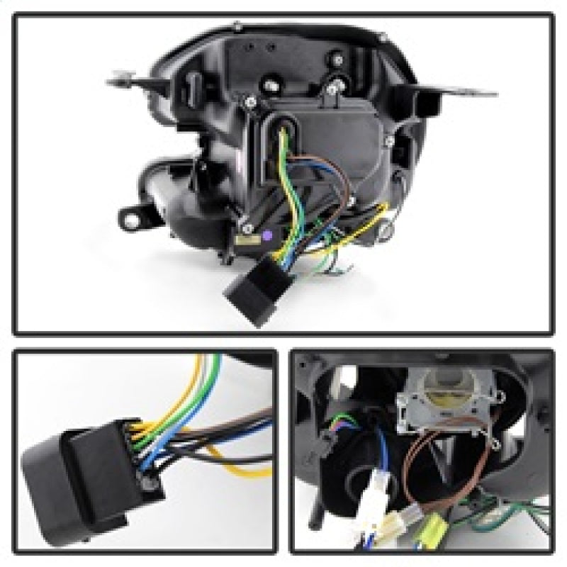Spyder Mini Cooper 2010-2012 Projector Headlights Xenon/HID Model- DRL Blk PRO-YD-MC07-HID-DRL-BK-SR1 Performance
