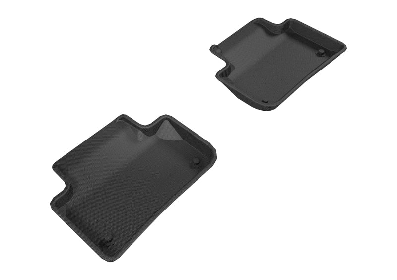 3D MAXpider 2018-2020 Audi Q5 Kagu 2nd Row Floormats - Black-SR1 Performance