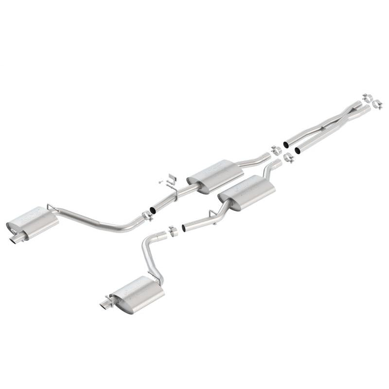 Borla 15-16 Dodge Charger 3.6L V6 ATAK Cat Back Exhaust (Uses Factory Valence)-SR1 Performance