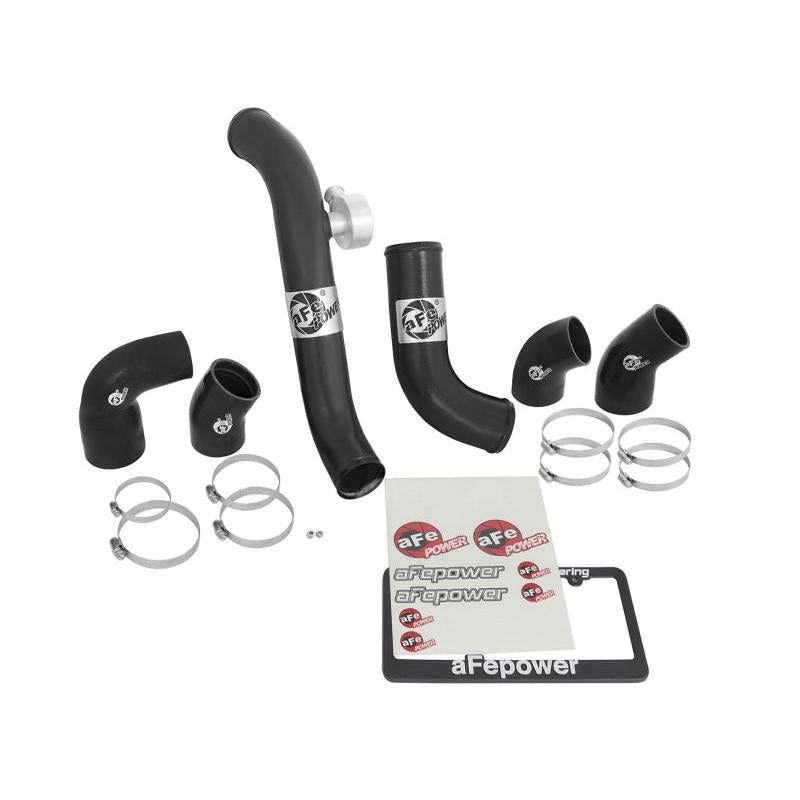 aFe BladeRunner Intercooler Tubes Black Hot/Cold Side for 15-16 Ford Mustang EcoBoost I4-2.3L (t)-SR1 Performance