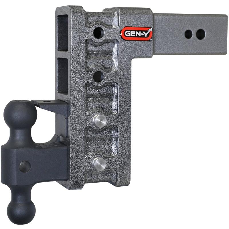 Gen-Y Mega Duty 3in Shank 9in Drop 3.5K TW 32K Hitch w/GH-0161 Dual-Ball/GH-0162 Pintle Lock