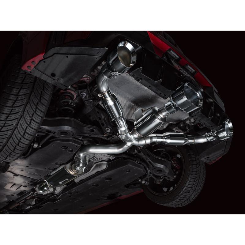 AWE 2023-2024 Toyota GR Corolla Touring Edition Catback Exhaust - Chrome Silver Tips-SR1 Performance