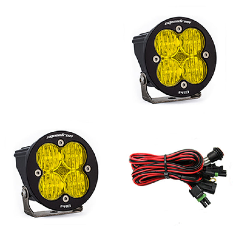 Baja Designs Squadron R Pro Wide Cornering Pair LED Light Pods - Amber-SR1 Performance