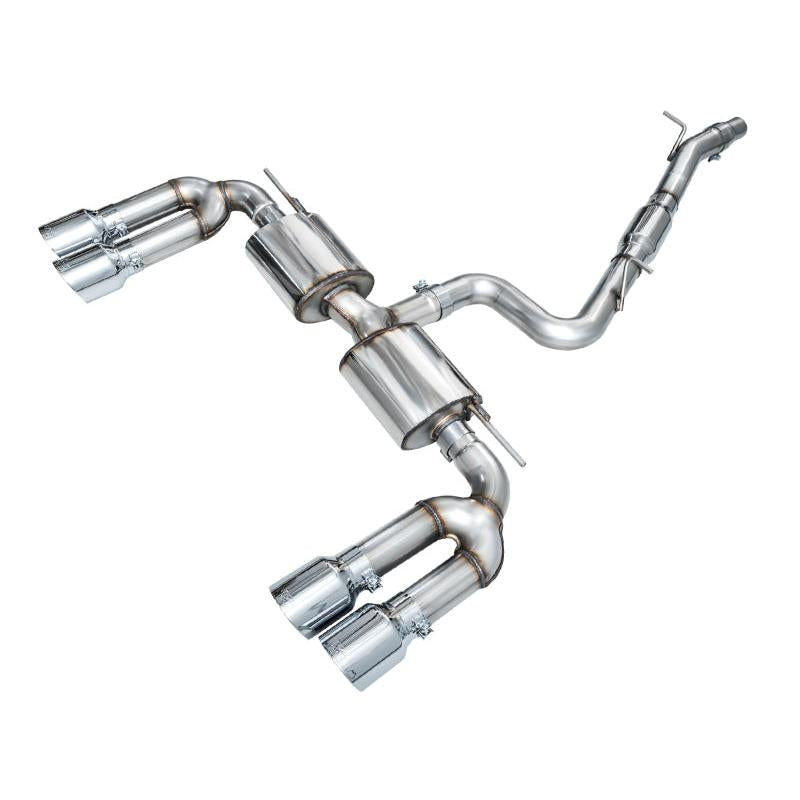 AWE 22-24 Audi 8Y S3 Touring Edition Exhaust - Chrome Silver Tips-SR1 Performance