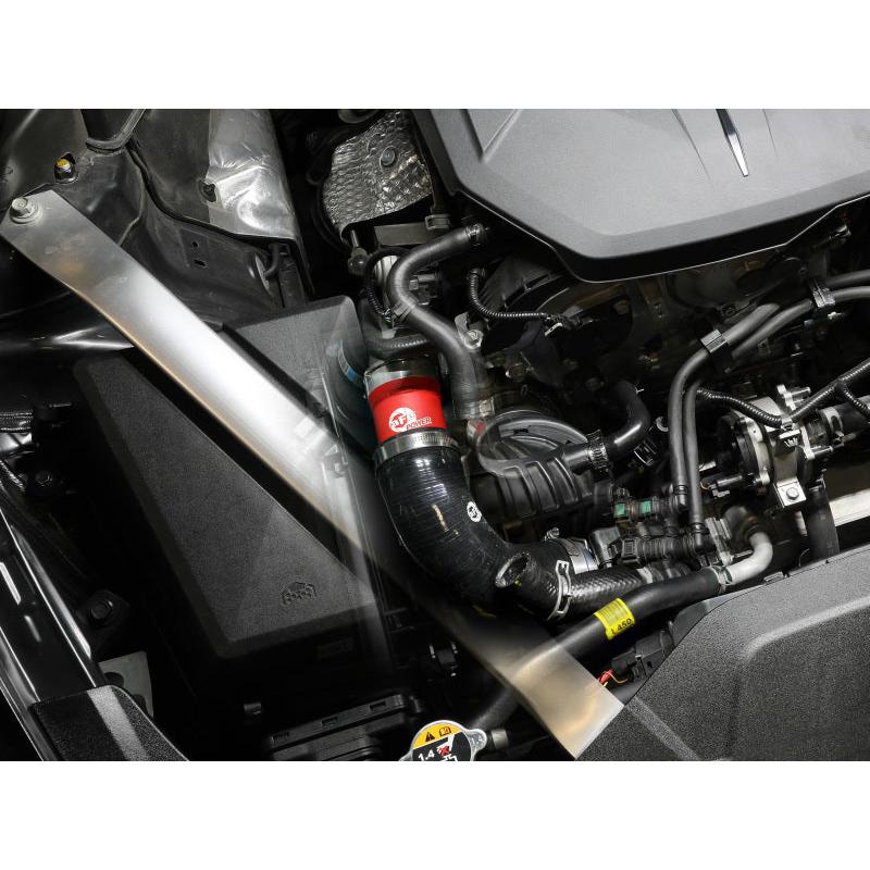 aFe BladeRunner 22-23 Kia Stinger L4-2.5L (t) Aluminum Hot and Cold Charge Pipe Kit - Red-SR1 Performance