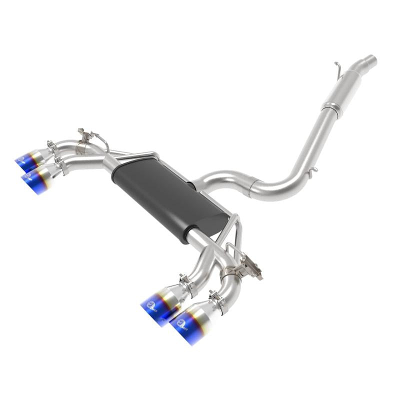 afe POWER MACH Force-Xp 15-19 Volkswagen Golf R L4-2.0L(T) 304 SS Cat-Back Exhaust System Blue Tips-SR1 Performance