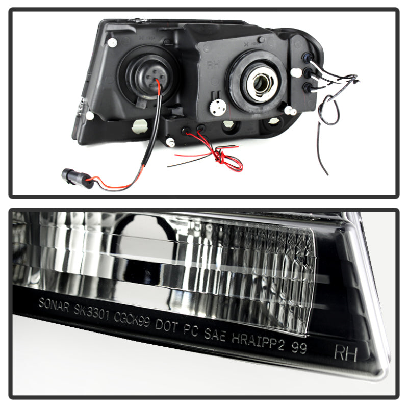 Spyder Jeep Grand Cherokee 99-04 Projector Headlights LED Halo LED Black Smoke PRO-YD-JGC99-HL-BSM-SR1 Performance