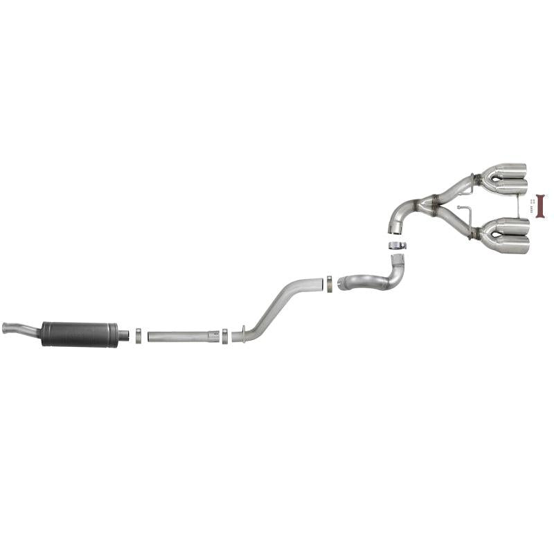 aFe Rebel Series 2.5in 304 SS Cat-Back Exhaust w/ Polished Tip 18-20 Jeep Wrangler (JL)-SR1 Performance