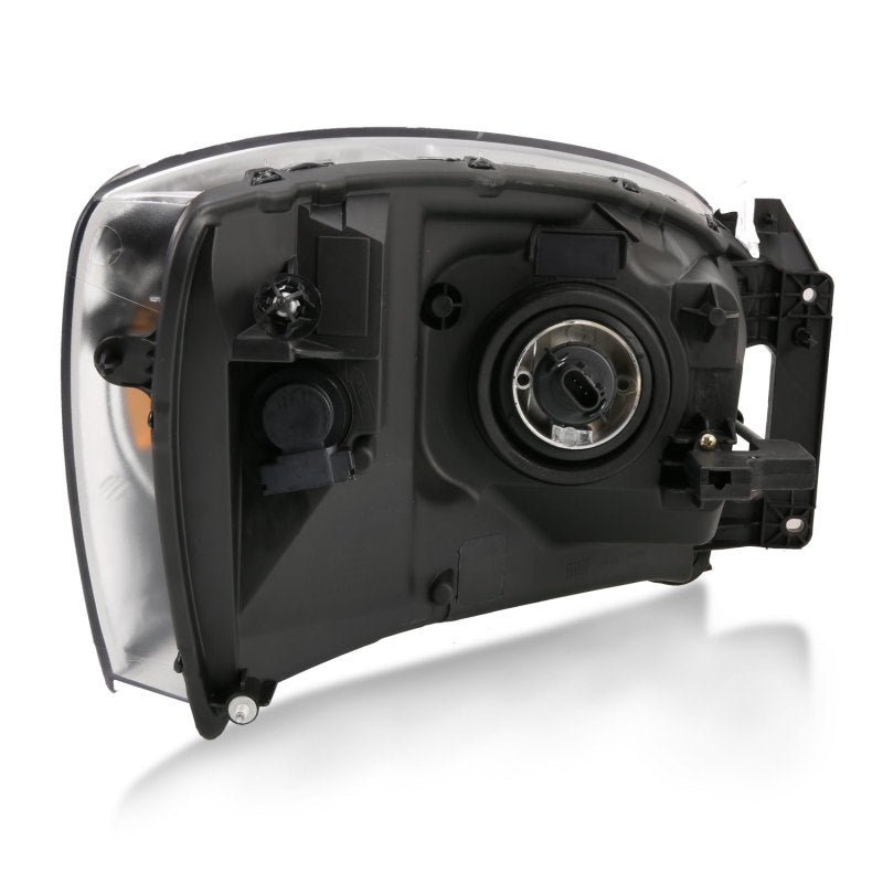 ANZO 2006-2009 Dodge Ram 1500 Crystal Headlight Black Amber-SR1 Performance