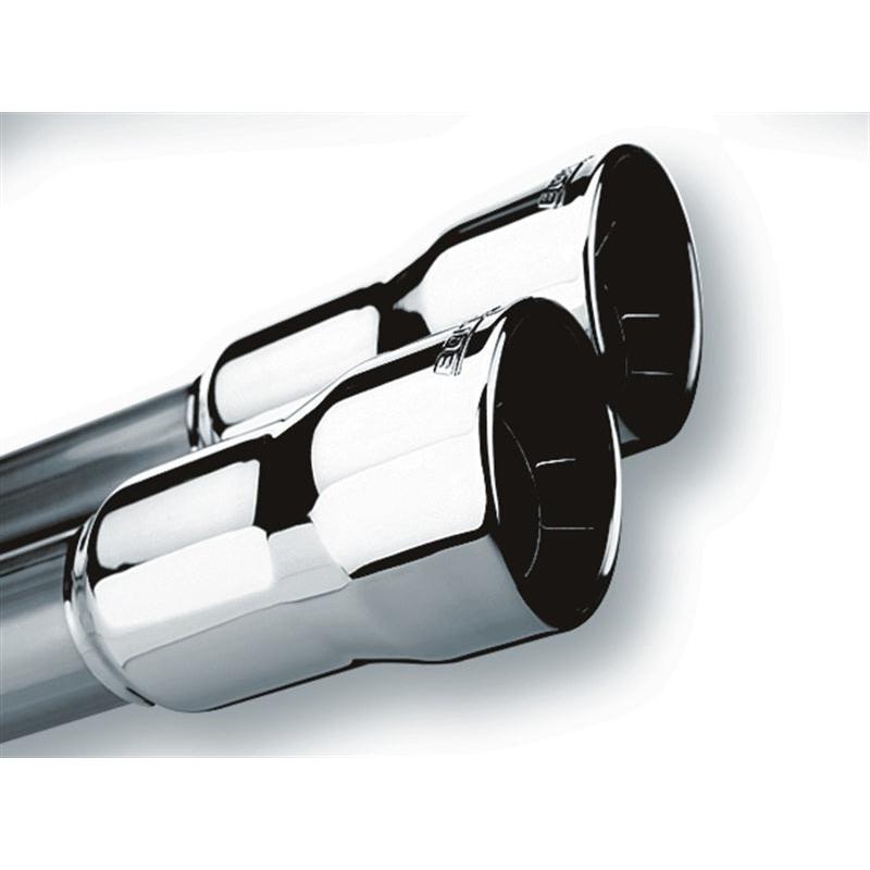 Borla Universal Polished Tip Dual Round Rolled Angle-Cut (inlet 2in. Outlet 3in) *NO Returns*-SR1 Performance