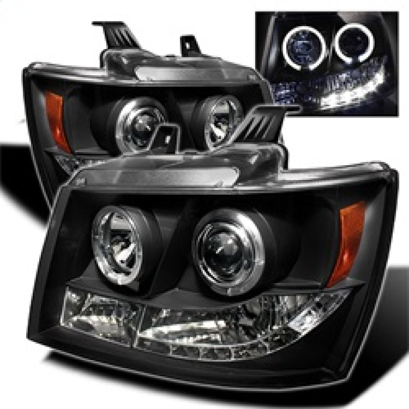 Spyder Chevy Suburban 1500 07-14 Projector Headlights LED Halo LED Blk PRO-YD-CSUB07-HL-BK-SR1 Performance
