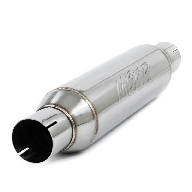 MBRP Universal Resonator 2.5in inlet/outlet 16in body 20in overall T304-SR1 Performance